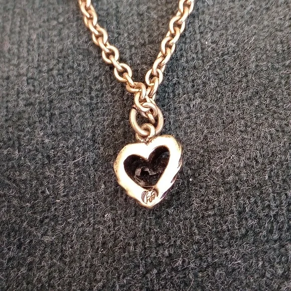 🧡2/$10 EUC PREMIER DESIGNS Gold Heart Pendant Ankle Bracelet - Picture 3 of 5